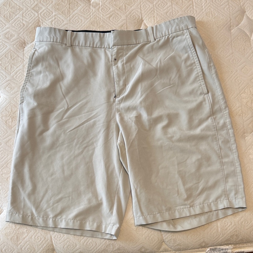 Nike Men's Light Gray Flat Front Shorts